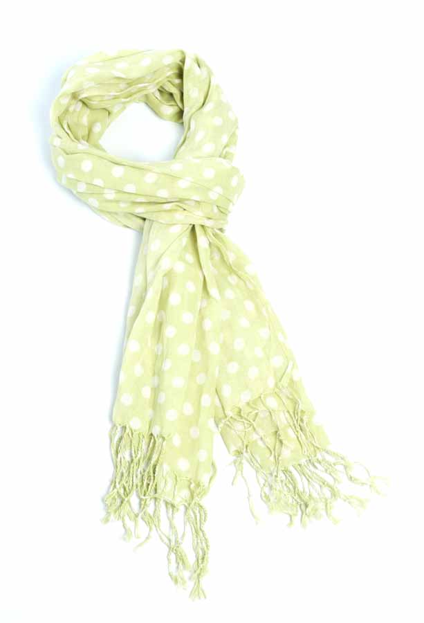 'The Old Bag Co' - Pistachio Spotty Scarf